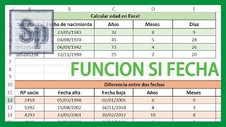 ✅ Cómo CALCULAR EDAD en Excel con Fecha de Nacimiento [upl. by Aliek332]