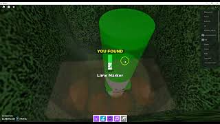 HOW TO GET THE LIME MARKER ROBLOX FIND THE MARKERS [upl. by Lewan]