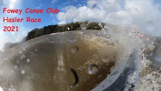 Fowey Marathon Hasler K1 Race 2021 Stellar SEA Epic V11 Surf Ski GoPro Max 360 [upl. by Novahc]