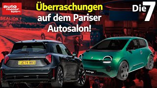 RetroModelle ElektroSportler und SUV 7 Neuheiten vom Pariser Autosalon  auto motor und sport [upl. by Harias537]