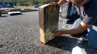 HE BECAME A MARINE AT 15 YEARS OLD AND DIED AT 16 WE CLEAN HIS HEADSTONE… [upl. by Pedroza928]