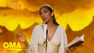 Poet Rupi Kaur brings poetry to new heights with special ‘Rupi Kaur Live’ l GMA [upl. by Faus]