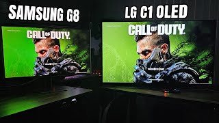 Samsung G8 Oled vs LG C1 OLED [upl. by Mulac]