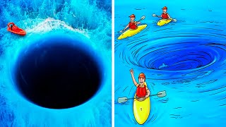 How Deep the Worlds Strongest Whirlpool Is [upl. by Dnalyag]