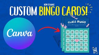 Create Custom Bingo Cards with Canva  Easy DIY Bingo Card Tutorial [upl. by Baron]