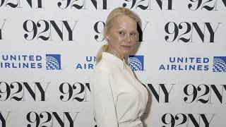 Pamela Anderson Went Makeup Free With Her Go To Winter White Outfit Formula [upl. by Kolnos]