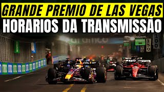 F1 2024  GRANDE PREMIO DE LAS VEGAS  HORARIO DA TRANSMISSÃO NA BAND E BAND SPORTS [upl. by Rednijar]