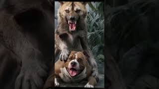 African wild dog vs most powerful dog fitfullyhuskyrottweiler [upl. by Nnaeiram407]