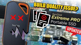 SanDisk Extreme Pro SSD Issue  MANUFACTURER FLAWED HARDWARE [upl. by Akeryt]