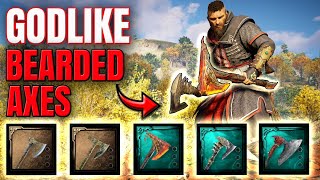 Assassins Creed Valhalla  The STRONGEST BEARDED AXES and How To Get Them [upl. by Laehplar]