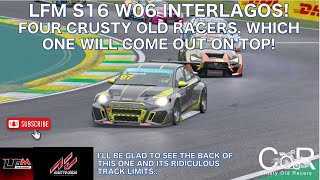 LFM AC S16 W06 TCRs Interlagos Four Crusty Old Racers Which One will Come Out on Top [upl. by Barnett656]