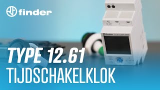 Finder 1261 Tijdschakelklok  Aansluiten amp instellen [upl. by Kolodgie]