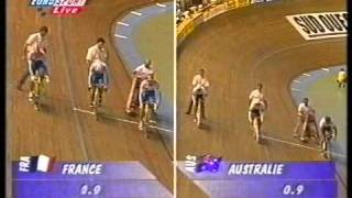 team sprint worlds 1998 final 1°2° France vs Australia [upl. by Kissiah525]