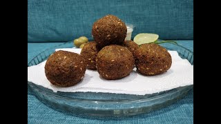 Falafel with tahini sauce  Iftis Family Kitchen [upl. by Tersina]