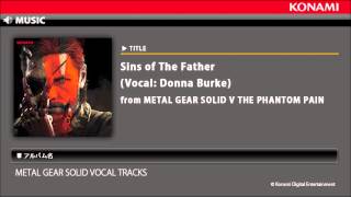 Sins of The Father Vocal Donna Burke  METAL GEAR SOLID VOCAL TRACKS [upl. by Inoy]