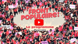 Nouveau Front populaire  Programme [upl. by Anelec]