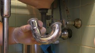 How To Repair or Replace a PTrap or Sink Drain Pipe [upl. by Doner146]