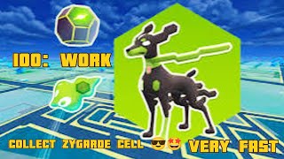 Collect zygarde cell Very fast in pokemongo 100 work [upl. by Eilsehc]