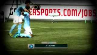 Per il napoli segna con il Numero 7 Edinson Cavani  FIFA12 HD Clip [upl. by Marabel]