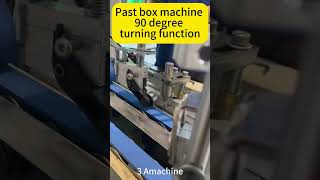 past box machine 90 degree turning function machine part foldergluer boxmakingmachine [upl. by Enomaj]