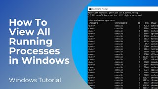 How To View All Running Processes in Windows 10 amp 11 [upl. by Georgetta]