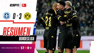 ¡LOS NEGRIAMARILLOS GOLEARON A DOMICILIO EN LA BUNDESLIGA  Darmstadt 03 B Dortmund  RESUMEN [upl. by Ammann]