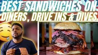 🇬🇧BRIT Reacts To THE BEST SANDWICHES ON DINERS DRIVE INS amp DIVES [upl. by Fihsak]