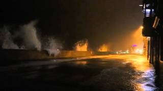 Grande marée Tempête Doris  SaintMalo  9 mars 2016 [upl. by Legna]