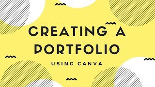 How to Create a Portfolio in Canva [upl. by Scheck]