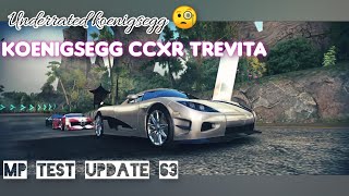 Asphalt 8  Underrated koenigsegg🧐 Koenigsegg CCXR trevita mp test update 63 [upl. by Assertal]