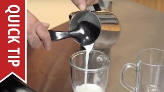 How To Make A Cappuccino Or Latte  Steaming and Frothing Milk [upl. by Teuton]