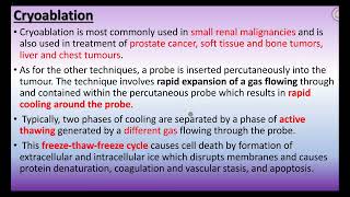 Practical IR  IRE and Chemical ablation [upl. by Letnom]