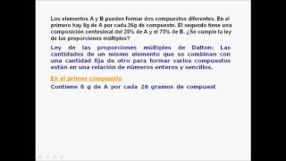 LEY DE LAS PROPORCIONES MULTIPLES 1 [upl. by Nysa704]