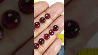 Natural Almandine Garnet Cabochons [upl. by Lenoel]