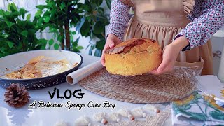 Making Delicious Soft and Fluffy Sponge Cake [upl. by Almeeta]