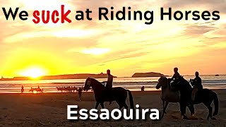 RIDING HORSES ESSAOUIRA MOROCCO BEACH We tried a Horse Riding on the Beach in Essaouira Morocco [upl. by Syst932]