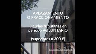 Condiciones para el aplazamiento o fraccionamiento de las deudas tributarias en período voluntario [upl. by Ocisnarf371]