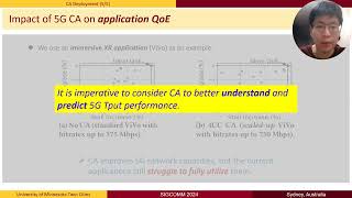 Dissecting Carrier Aggregation in 5G Networks Measurement QoE and Prediction SIGCOMM24 610 [upl. by Lyndon]