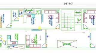 25x100 ft BEST APARTMENT HOUSE PLAN [upl. by Nho]