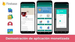 Demostración de proyecto monetizado  Agenda profesional con Android Studio y Firebase [upl. by Daphna362]