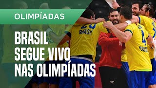 Brasil bate a Argentina por 25 a 23 no handebol e segue vivo nas Olimpíadas [upl. by Doroteya]