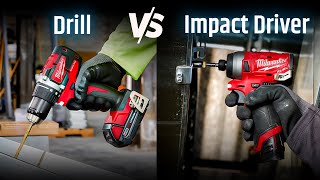 Drill vs Impact Driver  Which One Should You Choose [upl. by Hosfmann]