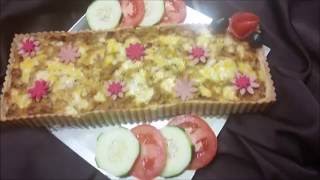 quiche au poulet facile et delicieuxشهيوات رمضان كيش بالدجاج سهل ولذيذ [upl. by Lanahtan]