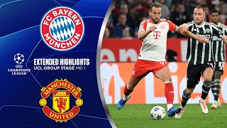 Bayern vs Manchester United Extended Highlights  UCL Group Stage MD 1  CBS Sports Golazo [upl. by Tannie606]