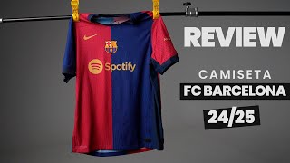 LA NUEVA CAMISETA DEL BARÇA AL DETALLE  FC Barcelona Home Kit Authentic 20242025 [upl. by Kerstin]