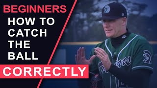 Beginners  How to Catch The Ball Correctly  By Winning Baseball [upl. by Ardnaiek]