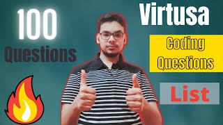 Virtusa Coding Questions with Answers  Coding Round  Virtusa Exam Pattern  Resources [upl. by Norat139]