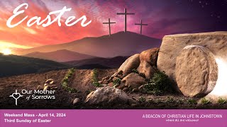 Third Sunday of Easter Live Stream Mass  April 14 2024 [upl. by Aisatnaf]