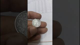 Geroge 5 king emperrer 14 rupee calcutta mint scare silver coin year 1913 status short 4k [upl. by Eudocia]