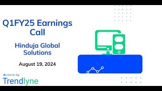 Hinduja Global Solutions Earnings Call for Q1FY25 [upl. by Dylane]